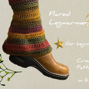 Crochet Flared Legwarmers PATTERN ONLY