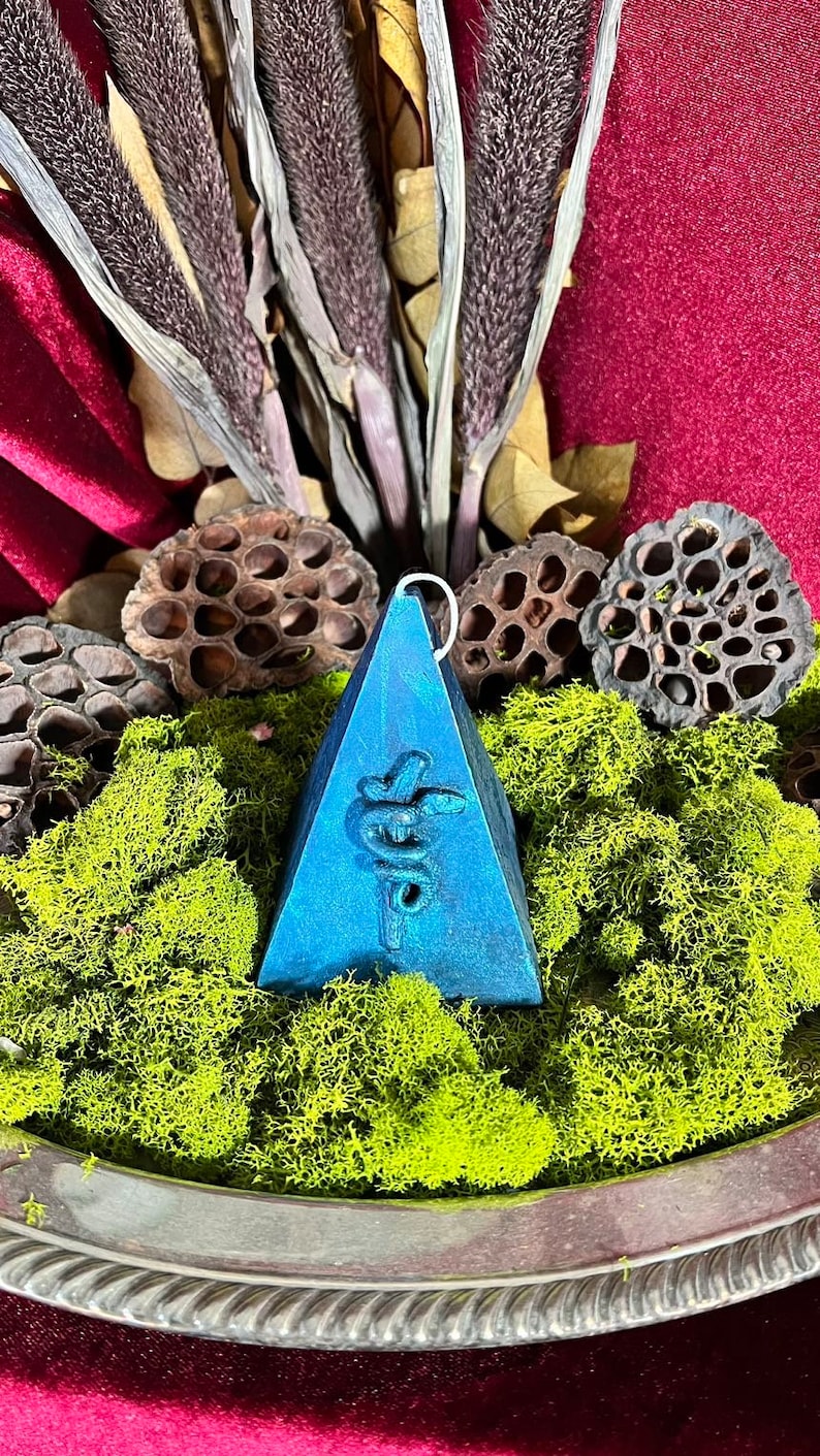 Staff of Asclepius Pyramid Spell Candle for Healing Made of 100% Pure ...