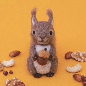 Japanese Hamanaka Needle Felting Craft Kit - Squirrel