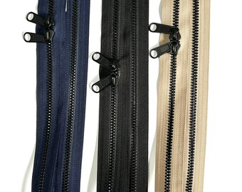 YKK Zips/zippers - 60cm, METALUXE® Tough Series, Double Pull