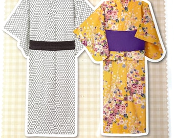 Adult's Yukata / Bathrobe Pattern