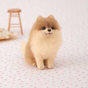 Japanese Hamanaka Needle Felting Craft Kit - Pomeranian