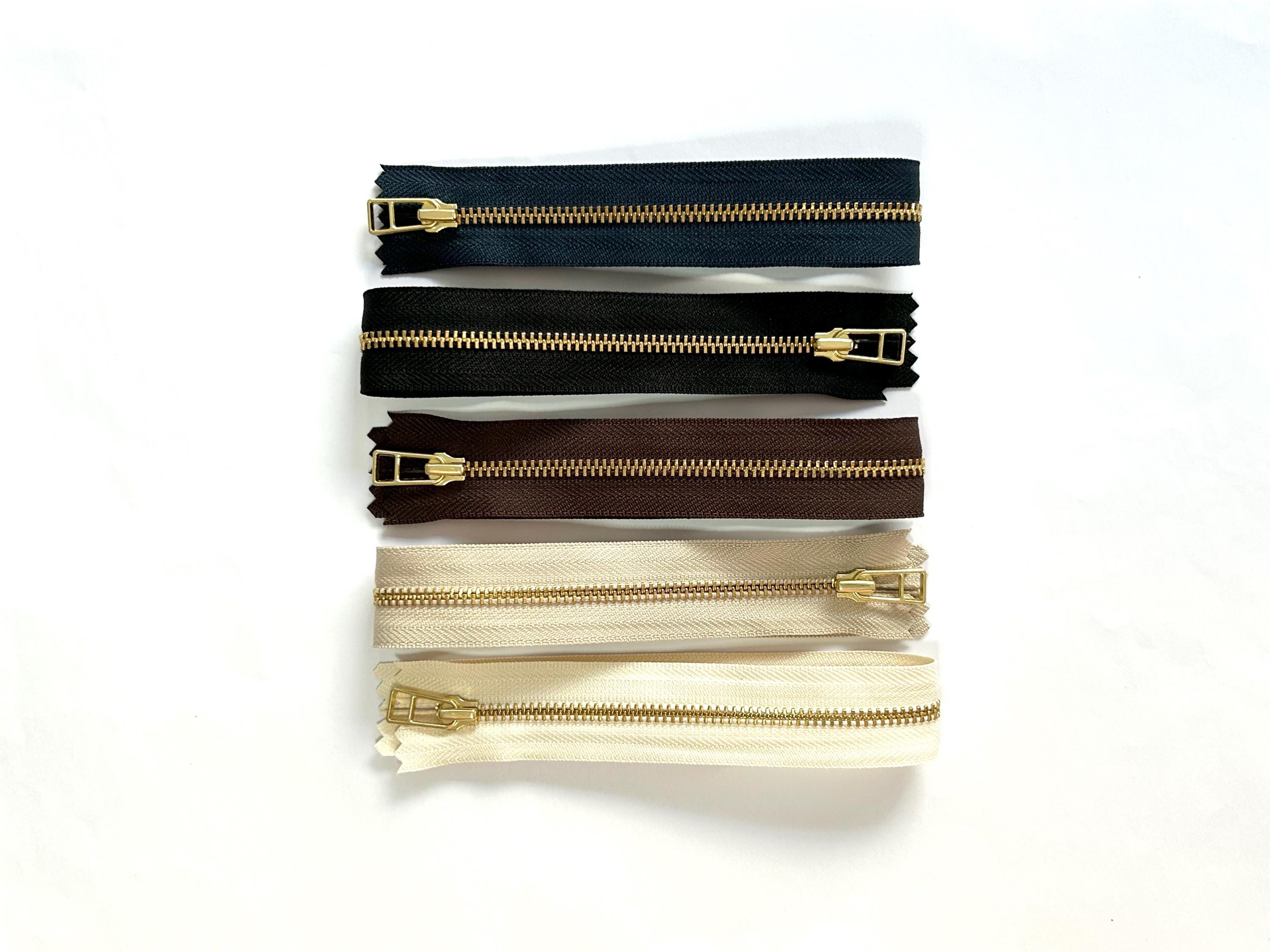 YKK Zips/zippers 30cm, Metallic Gold Coloured Slider & Teeth - Etsy