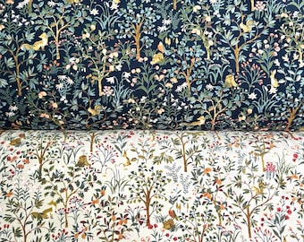 Corduroy Cotton Fabrics - Forest Animals