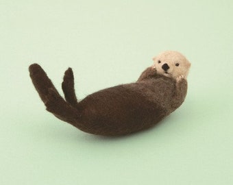 Japanese Hamanaka Needle Felting Craft Kit - Sea Otter