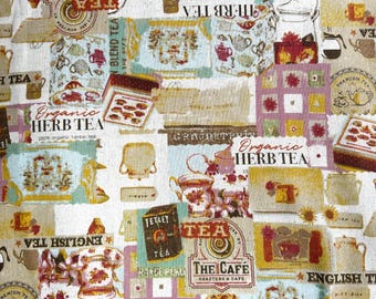 Cotton Linen Fabric - Tea