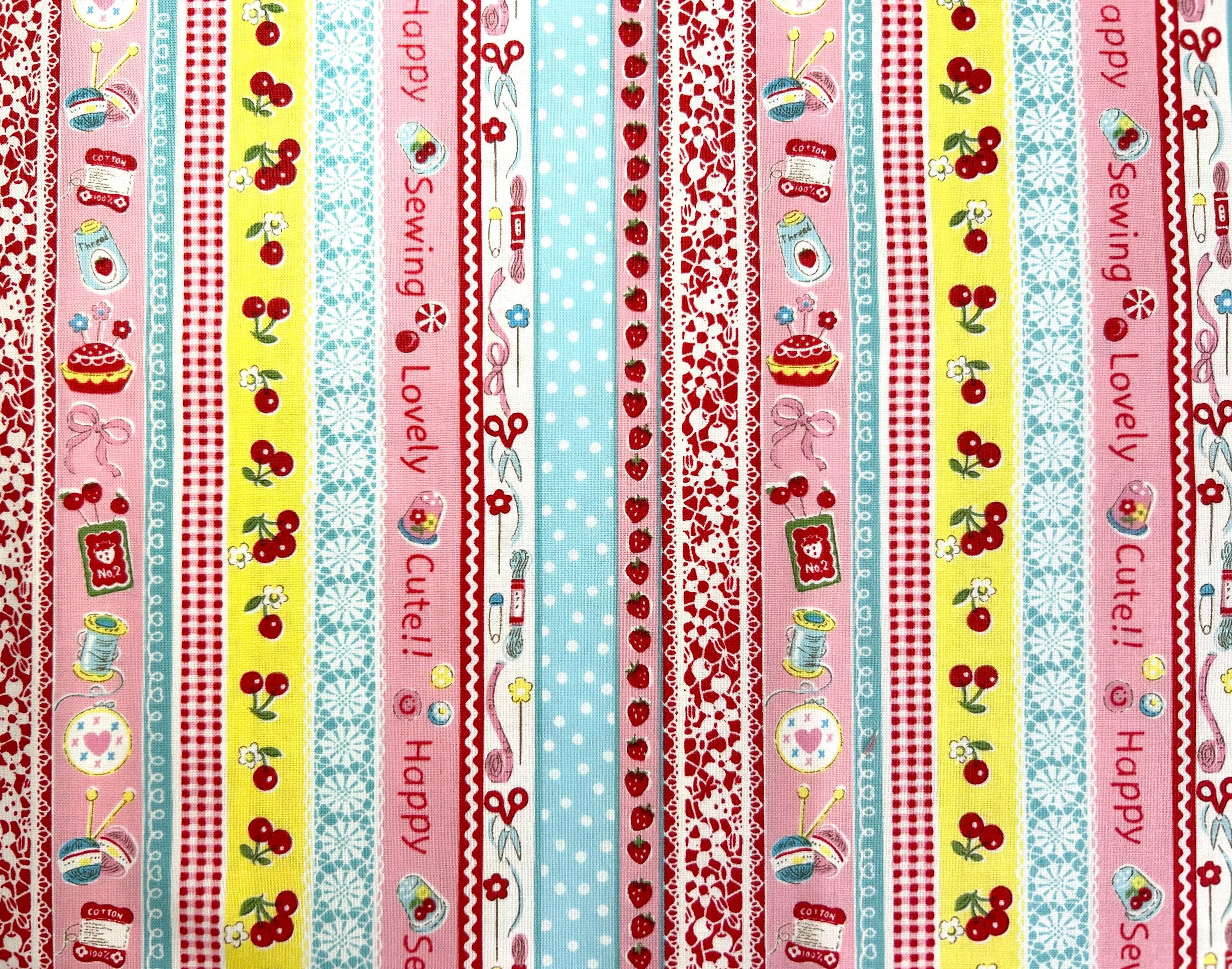 作製用生地/パネルと組み合わせて Atsuko Matuyama Atsuko Matsuyama X Yuwa Cotton Fabric - Sewing Ribbon, Sewing Tool