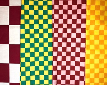 Cotton Fabrics - Checker Board, Gingham, Kimono