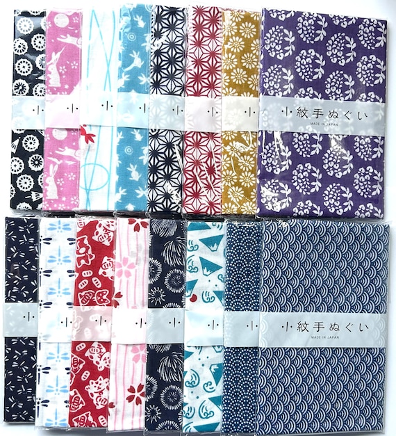 Traditional Japanese Tenugui Fabric – Lightweight Crafting Cotton (33cm x 90cm)