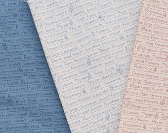 Masako Wakayama x Cosmo Cotton Fabrics - American Country 22 English Words