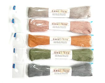 Nuevos colores ~ Hilo Sashiko Olympus 40 m - Serie Awai-iro (3), color Kusumi