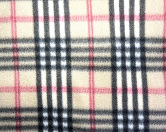 Fleece Fabric - Checkered Pattern