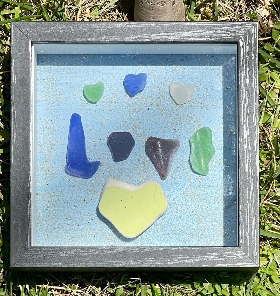 Sea Glass Decor. Wall Hanging Wall Decor. Beach Art Etsy