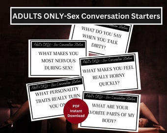 Couples Sex Conversations Starters Adult Game | Sex Conversation Couples Game | Naughty Couples Games | Naughty Games | Adult Party Games