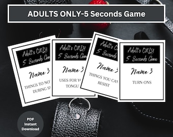 5 Seconds Adult Game | 5 Seconds Dirty Game | Naughty Adult Games | Naughty Games | Adult Party Games | Games for Adults | Game for Couples