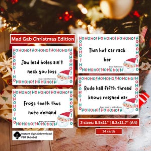 Mad Gab Christmas Edition | Christmas Games | Family Christmas Games | Fun Christmas Games | Family Party Games | Work Office Games | Games