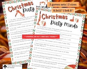 Dirty Minds Christmas Party Game | Dirty Minds Christmas Game | Christmas for Adults Games | Adult Party Games | Adult Christmas Game