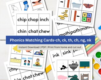 Phonics Flashcards | CVC Words |Phonics Games  | Phonics Activities| Phonics Digraphs Flashcards | Letter Sounds | Kindergarten Worksheets