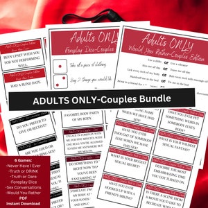 Couples Game Bundle Pack | Date Night Couples Game | Naughty Couples Games | Naughty Games | Adult Party Games | Games for Couples