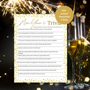 New Year&#39;s Trivia | New Year&#39;s Games | New Year&#39;s Eve Games | New Year&#39;s Party Games | New Year&#39;s Eve Trivia | Printable New Year&#39;s Games