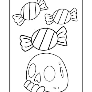 Halloween Coloring Pages Printable Easy 8 5x11 quot Halloween