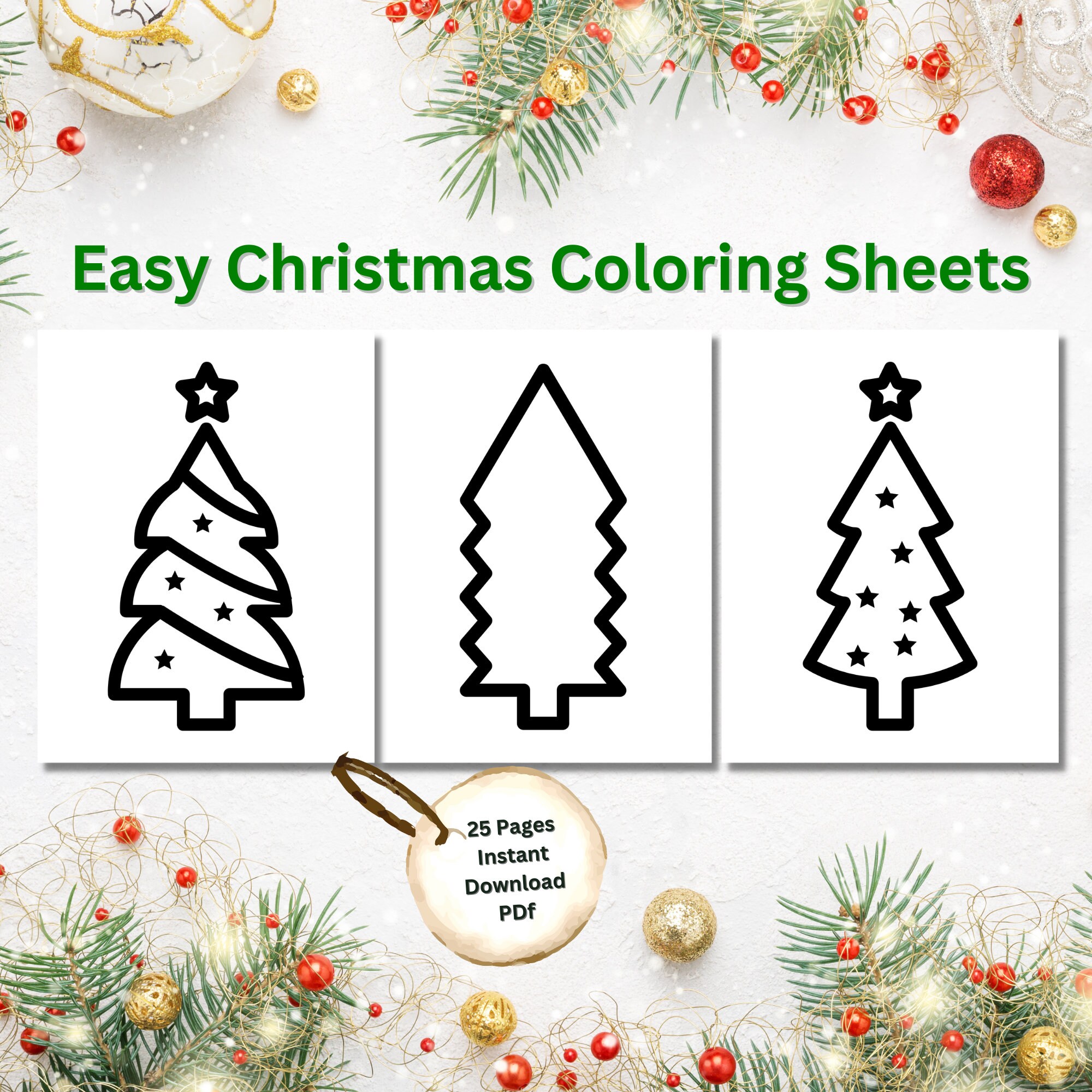 Christmas Coloring Pages | Christmas Coloring Pages Printable | Christmas Activities | Christmas Coloring Sheet | Easy Coloring Sheets