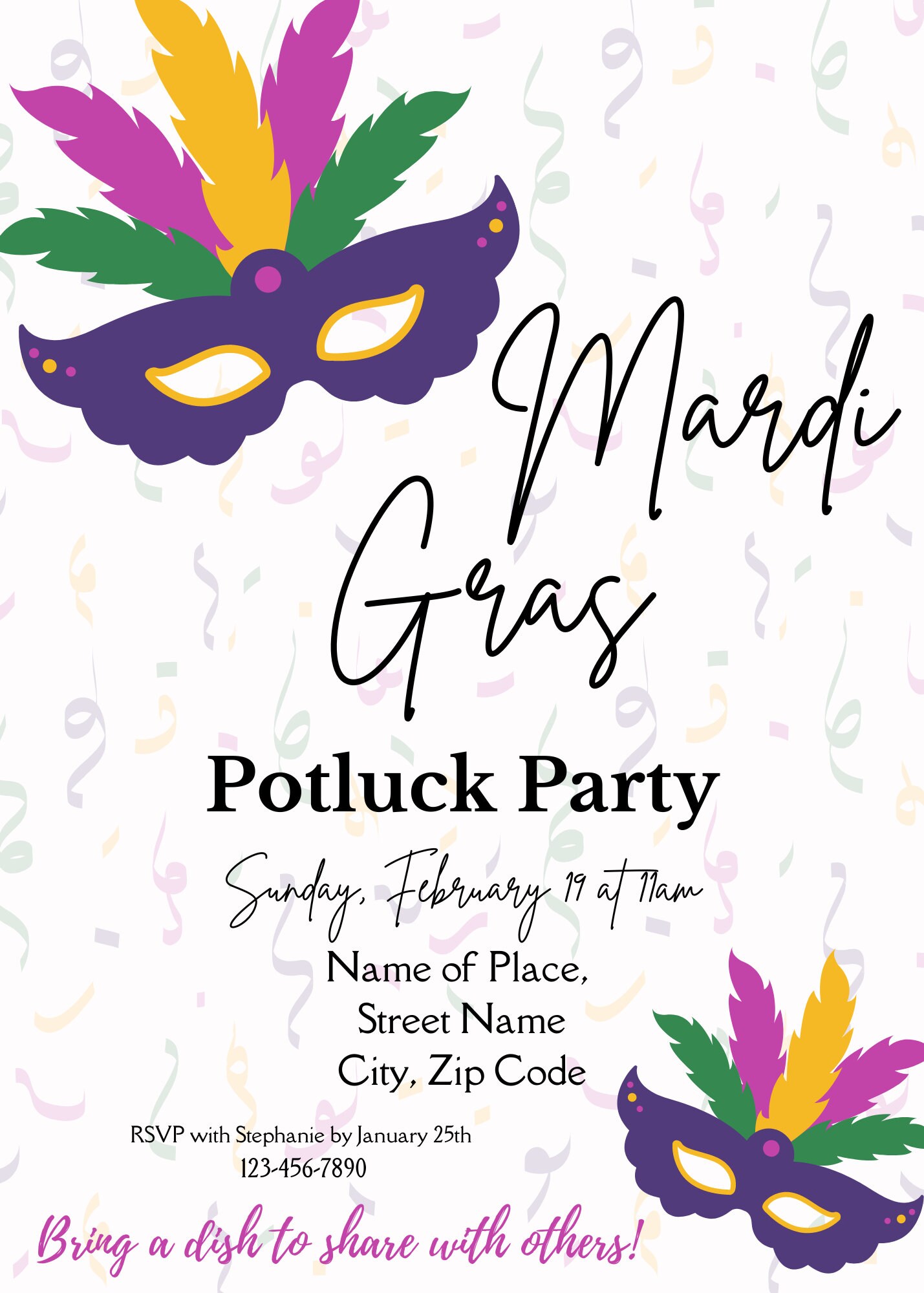 mardi gras potluck recipes