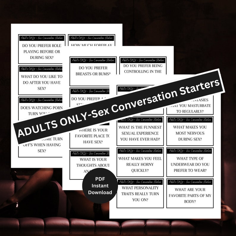 Couples Sex Conversations Starters Adult Game Sex Conversation Couples