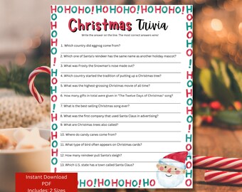 Kersttrivia | Kerstspellen | Familiekerstspellen | Kerstfeestspellen | Spelletjes voor gezinnen | Spelletjes voor feesten op kantoor | Trivia voor de feestdagen