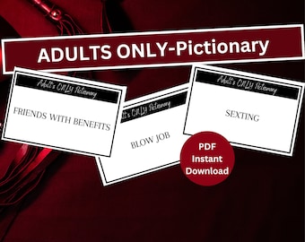 Pictionary Gioco per adulti / Pictionary Gioco sporco / Giochi per adulti maliziosi / Giochi maliziosi / Giochi per feste per adulti / Giochi per adulti / Addio al nubilato