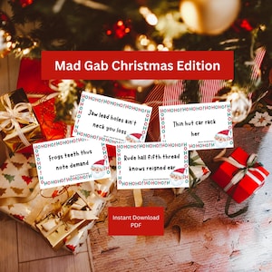 Mad Gab Christmas Edition | Christmas Games | Family Christmas Games ...
