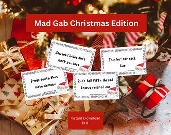 Mad Gab Christmas Edition | Christmas Games | Family Christmas Games | Fun Christmas Games | Family Party Games | Work Office Games | Games