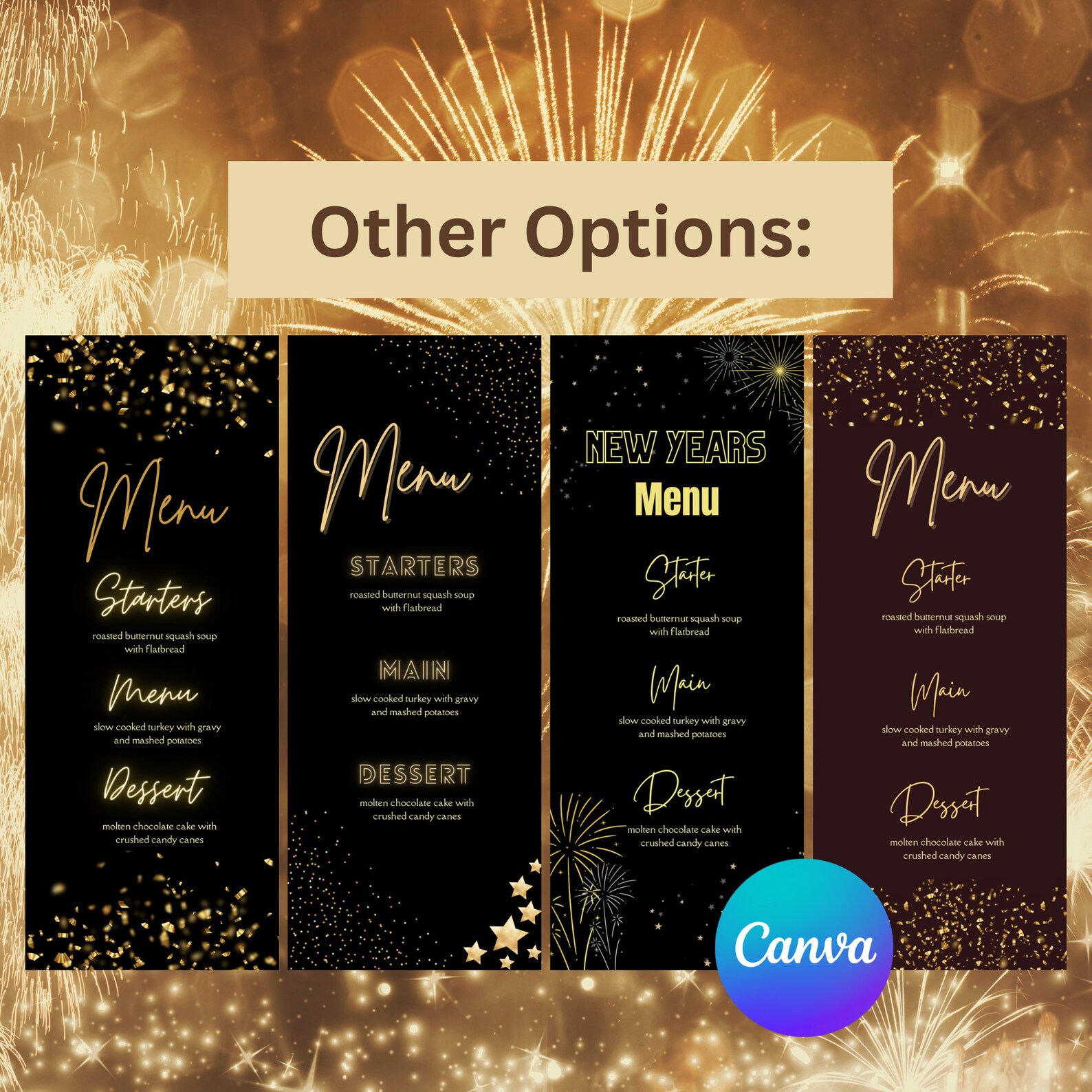 New Year's Eve New Year's Eve Menu New Year's Eve Menu Template New