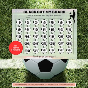 NON-EDITABLE Soccer Fundraiser Calendar | Pick a Date Fundraiser | Sport Fundraiser | Sport Calendar | Fundraising Calendar | Charity Raffle