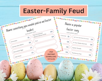Family Feud Easter Game | Easter Game | Easter Activities | Adult Games | Family Easter Game | Easter Party Games | Large Group Games