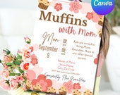 Muffins With Mom Invitation Template Mother's Day - Etsy