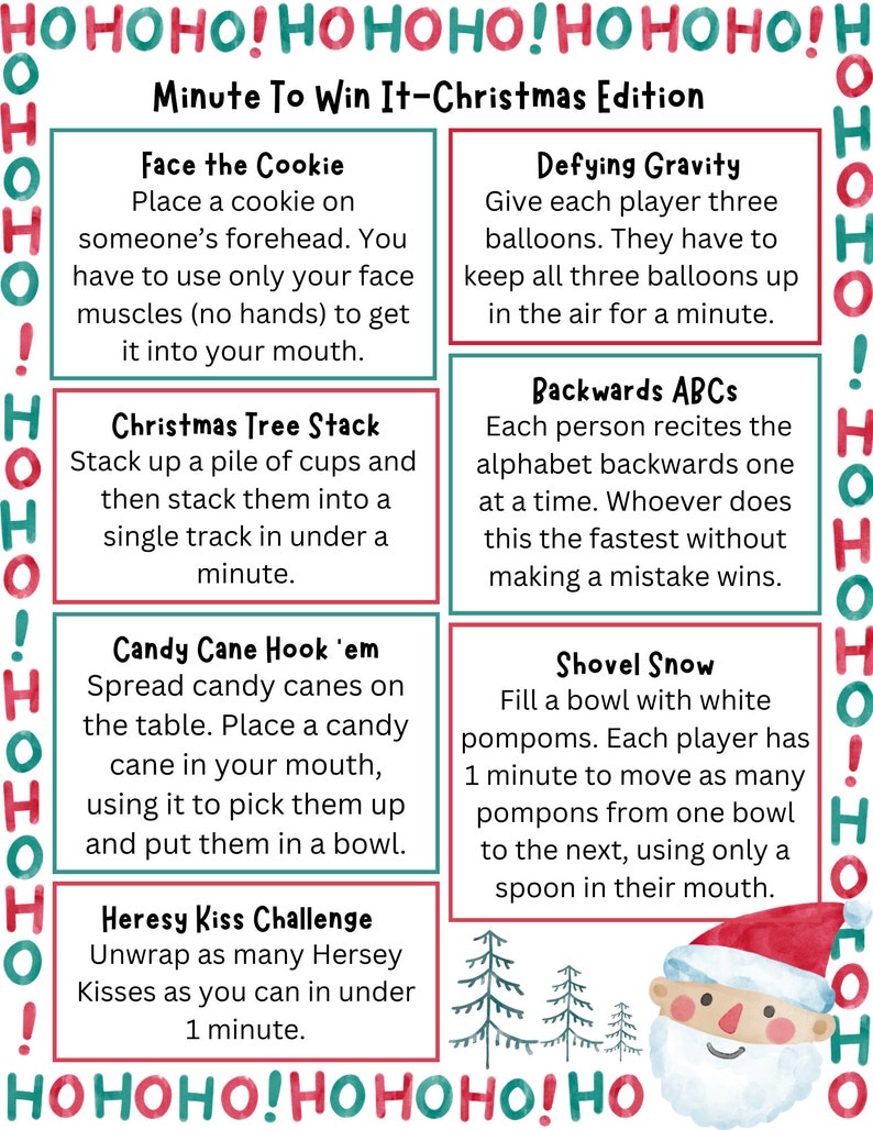 Minute to Win It Games | Minute to Win It Christmas Games | Christmas ...