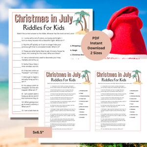 Christmas Riddles for Kids | Christmas in July Games | Family Christmas ...