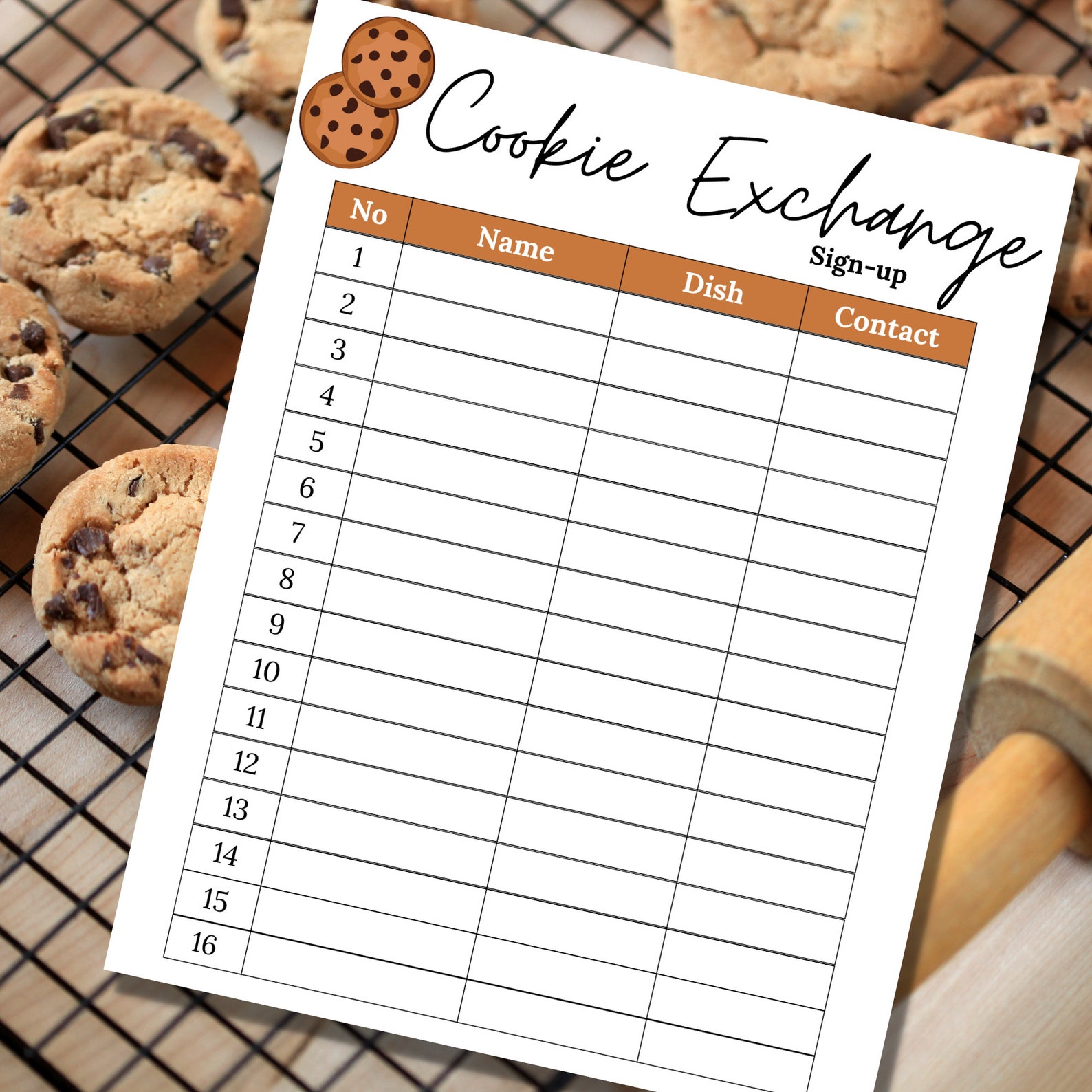 Cookie Exchange Sign up Sheet - Il 1588xN.4454666860 Pmgi 