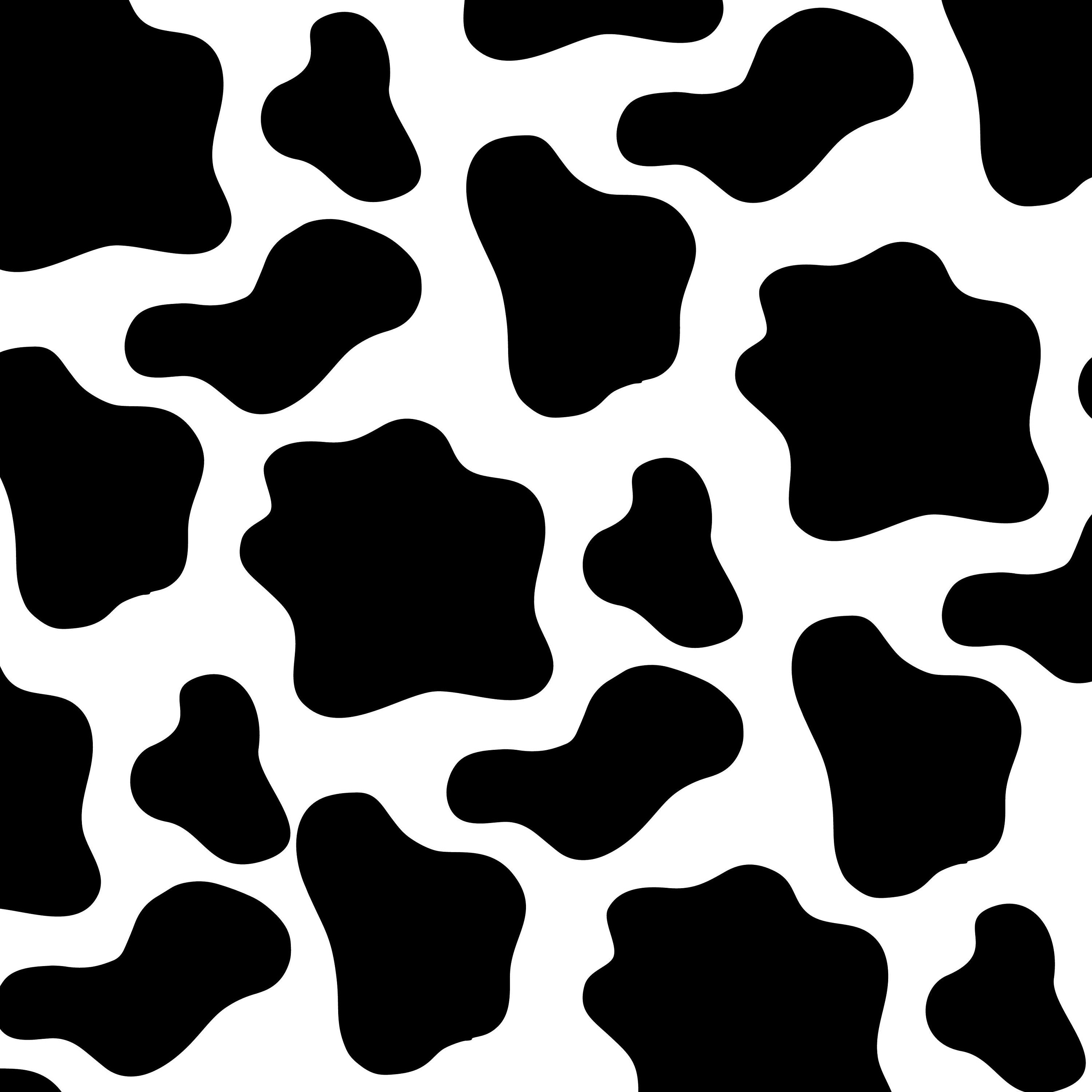 Cow Print Digital Paper Cow Print Wallpaper Cow Print Backdrop Cow