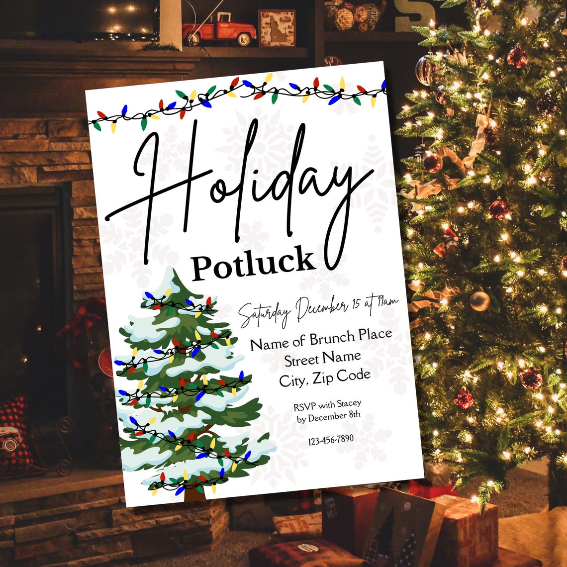 Holiday Potluck Template Editable Holiday Potluck Invite Holiday Holiday Potluck Template Editable Holiday Potluck Invite Holiday