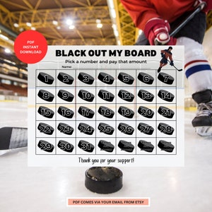 Hockey Boy Fundraiser Calendar | Pick a Date Fundraiser | Sport Fundraiser | Sport Calendar | Fundraising Calendar | Charity Calendar