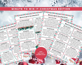 Minute To Win It Games | Minute To Win It Christmas Games | Christmas Games |Family Christmas Games |Office Party Games |Fun Christmas Games