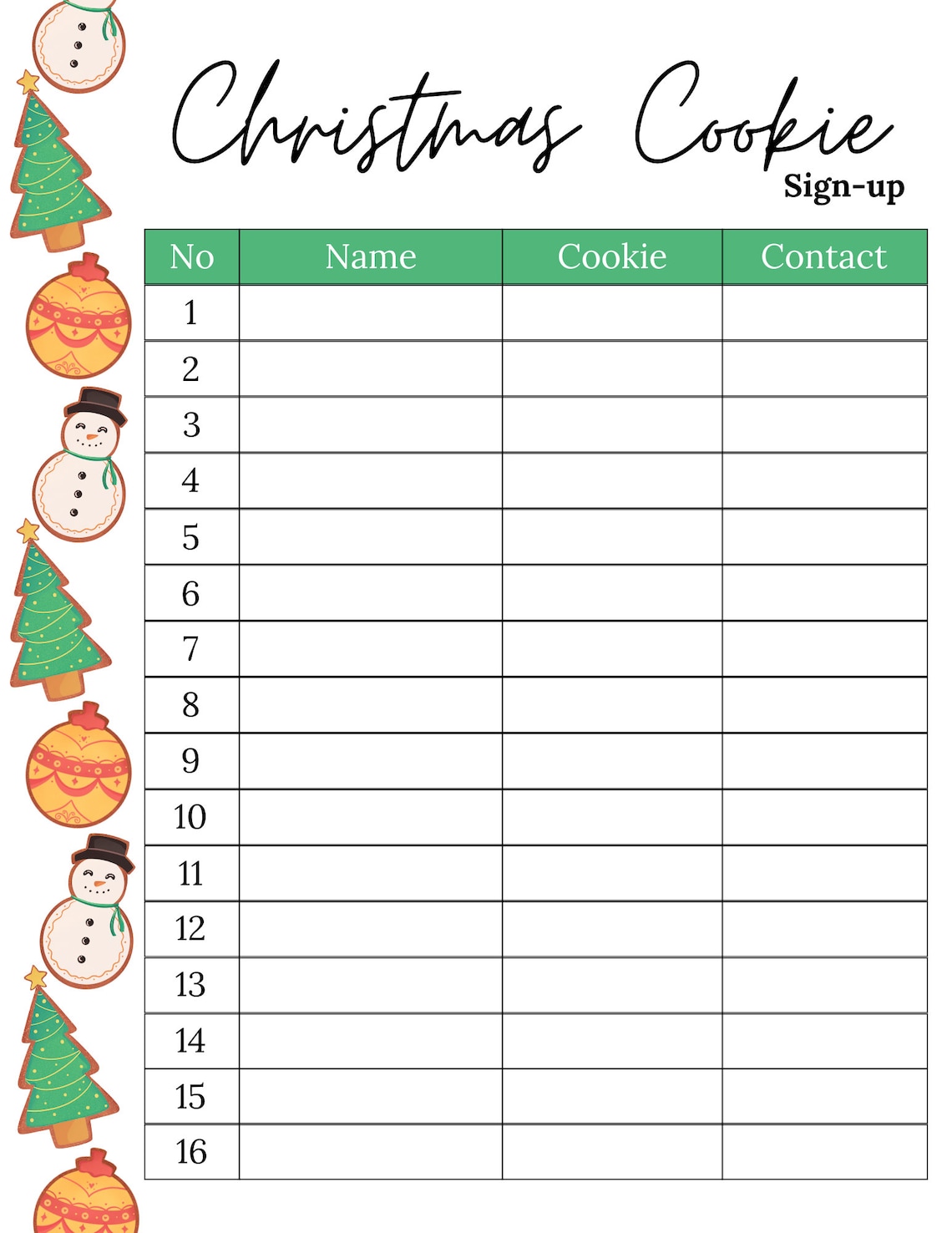 Christmas Cookie Sign up Sheet - Il 1140xN.4374124203 So82 