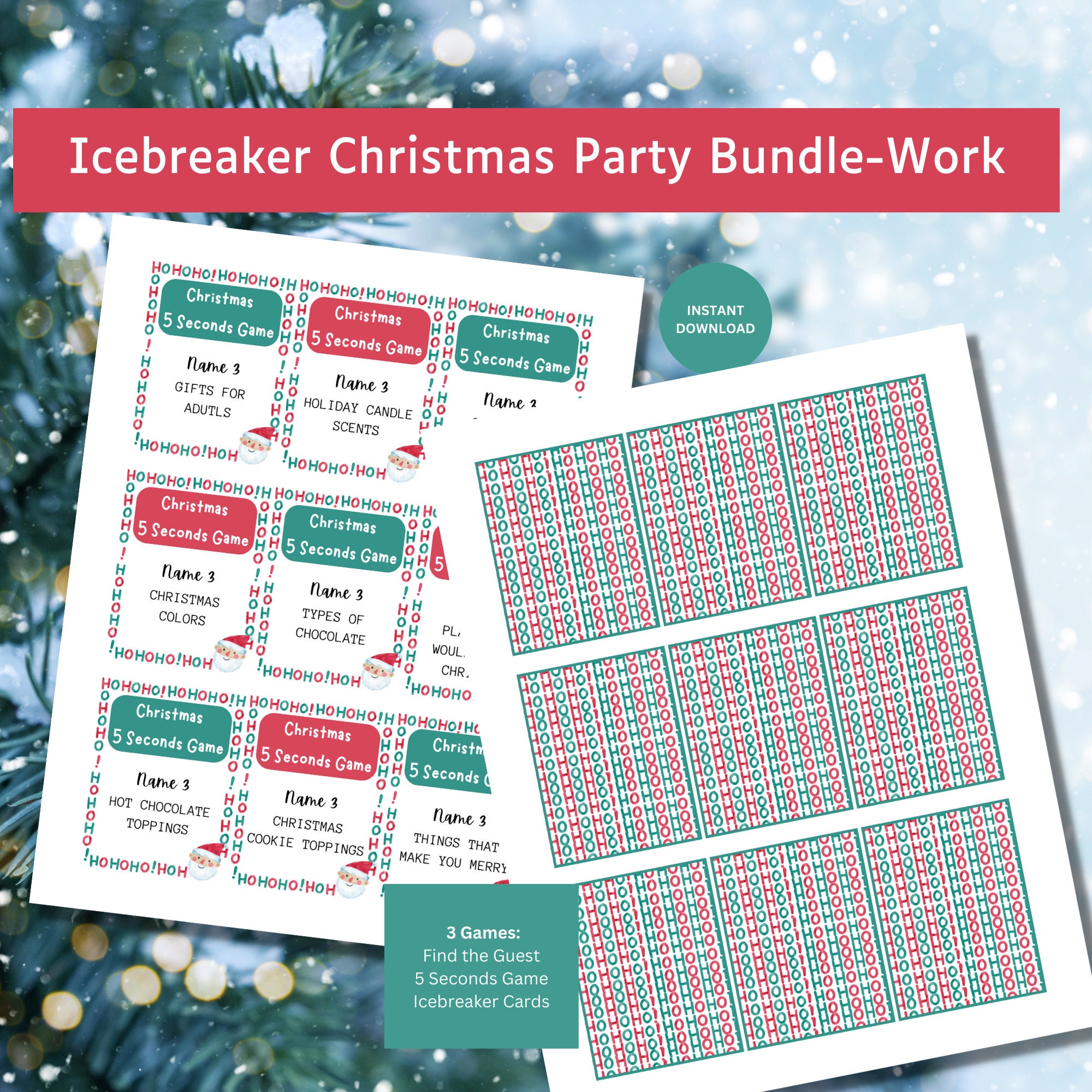 Ice Breaker Office Games Ice Breaker Christmas Games Christmas Games