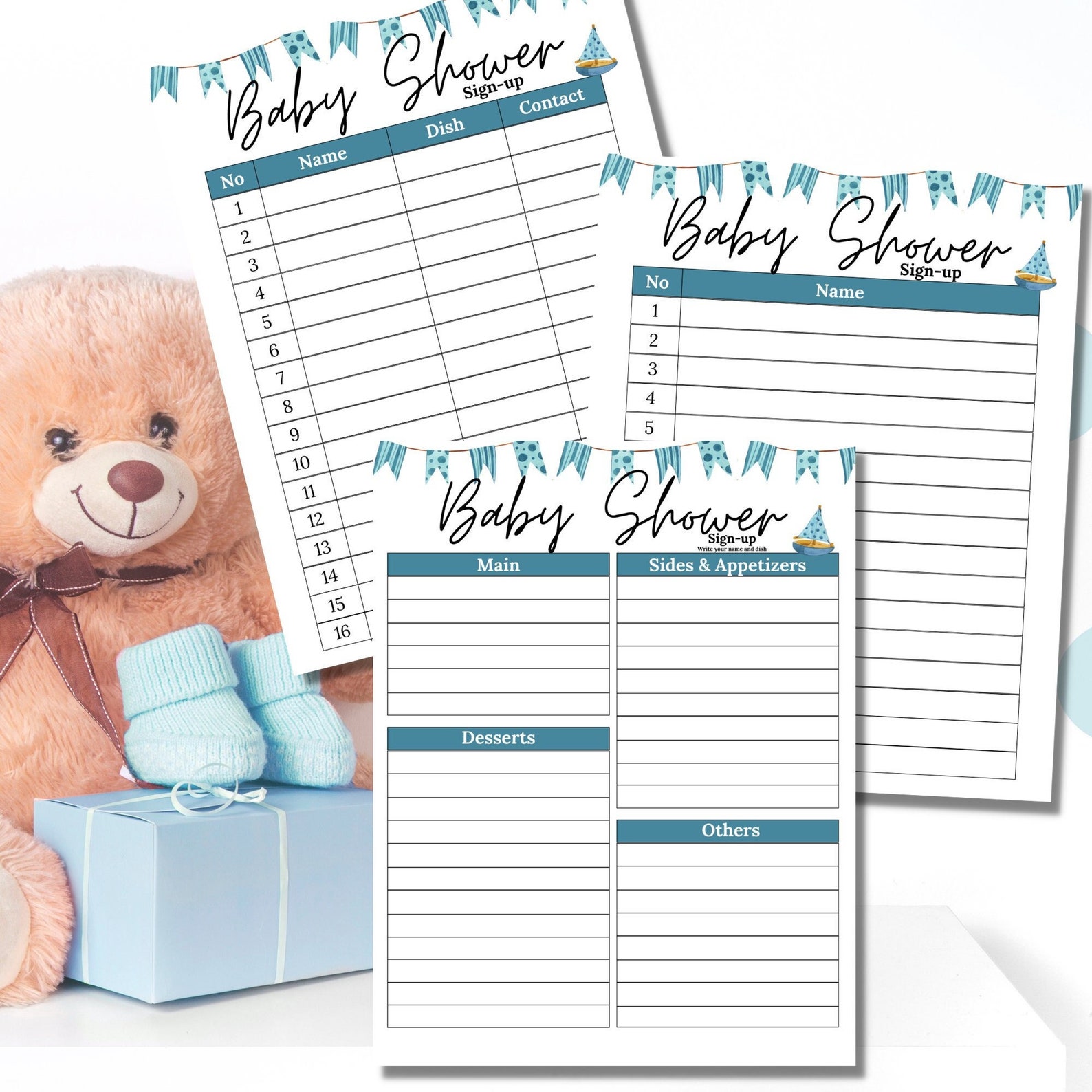 Potluck Sign up Sheet Baby Shower Potluck Sign up Sheet Baby Shower