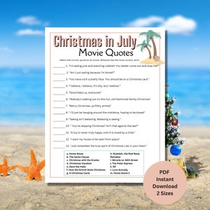 Christmas Movie Quotes | Christmas in July Games | Family Christmas Games | Christmas Party Games | Family Party Games | Summer Holiday