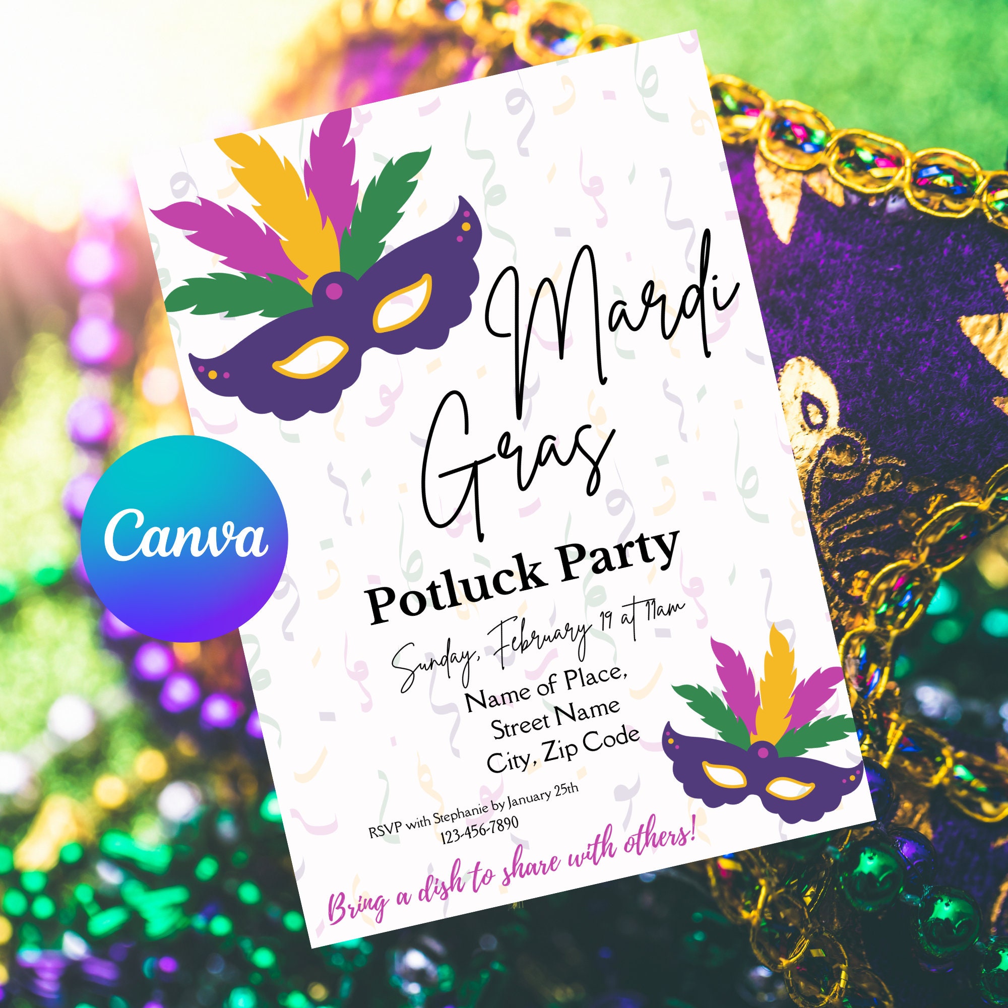 mardi gras potluck food