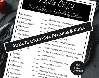 Sex Fetishes & Kinks Adult Game | Sex Fetish Kink Party Game | Adult Only Games | Naughty Games | Adult Party Games | Games for Adults