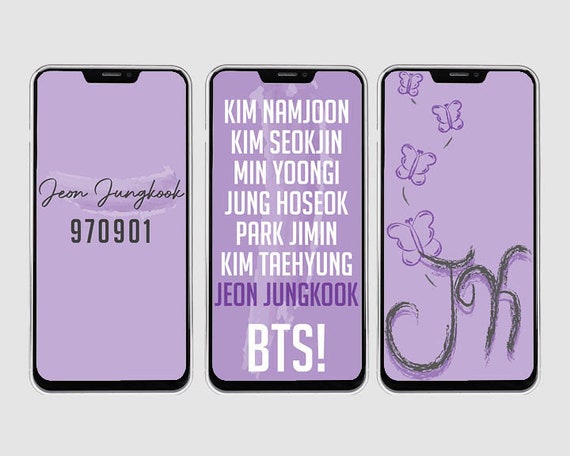 Set of 3 BTS Jungkook JK Phone Wallpapers Army Chant BTS - Etsy Set of 3 BTS Jungkook JK Phone Wallpapers Army Chant BTS - Etsy